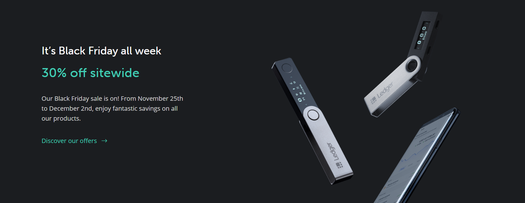 Ledger Nano S Offers Exclusive 30% Discount