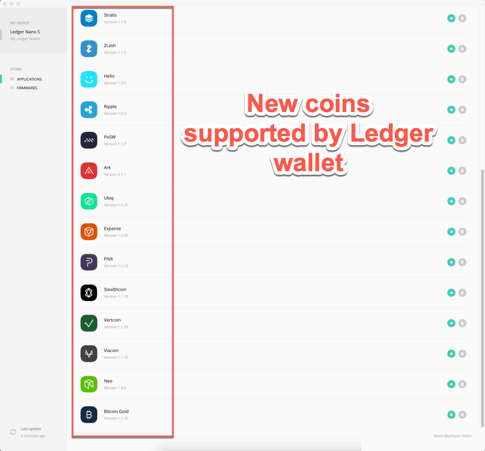 1,+ Coins & Cryptocurrencies Supported by Ledger Nano S ()