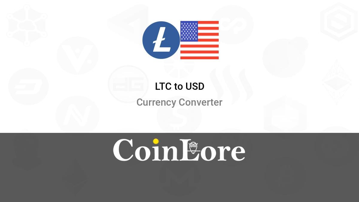 Convert LTC to USD: Litecoin to United States Dollar