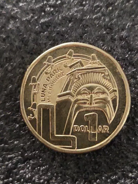 One Dollar L - Luna Park, Coin from Australia - Online Coin Club