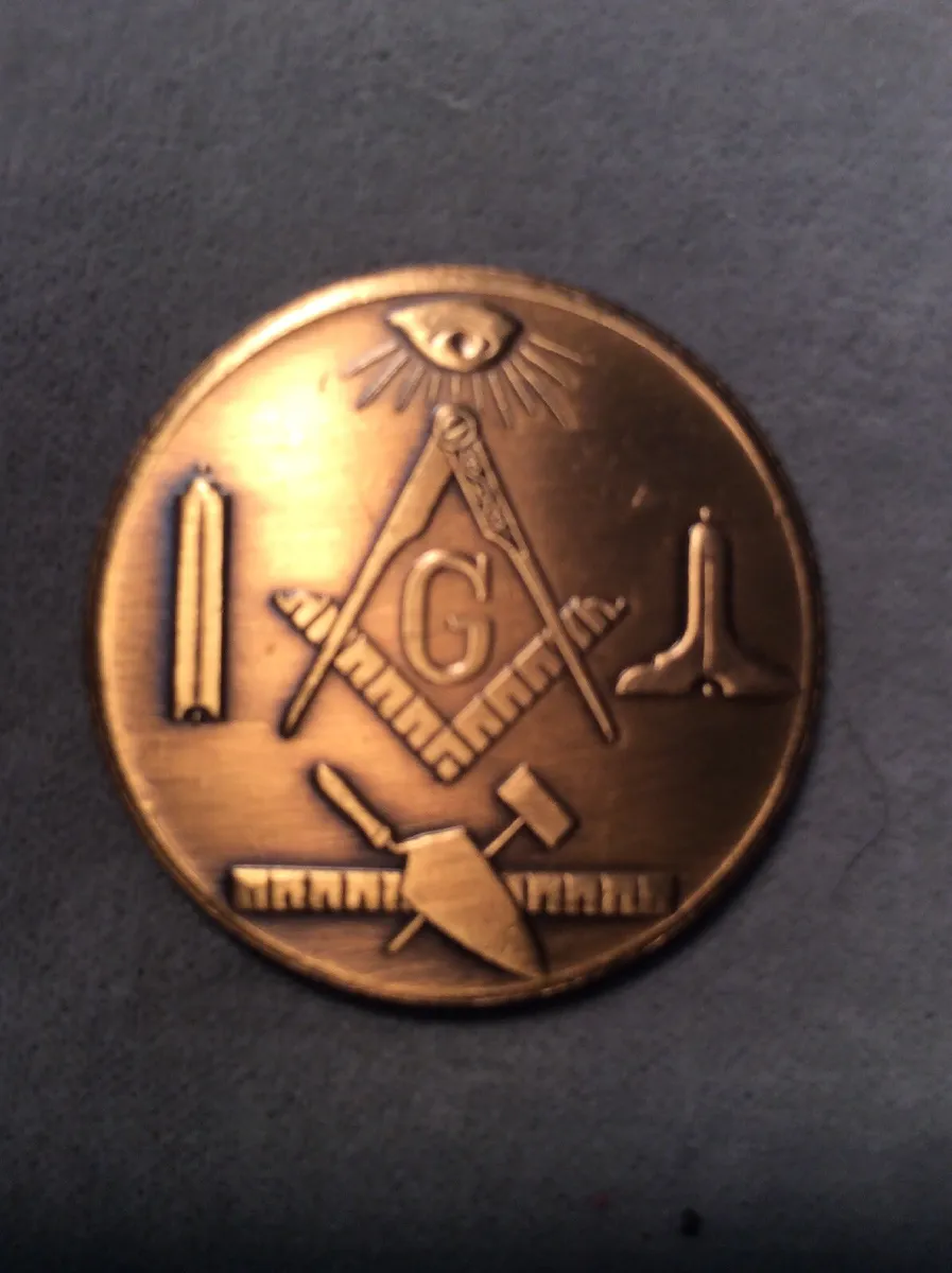 BLANK – MADE A MASON – COIN / TOKEN / MEDALLION – Received My Scottish Rite – CEM Instrumentos