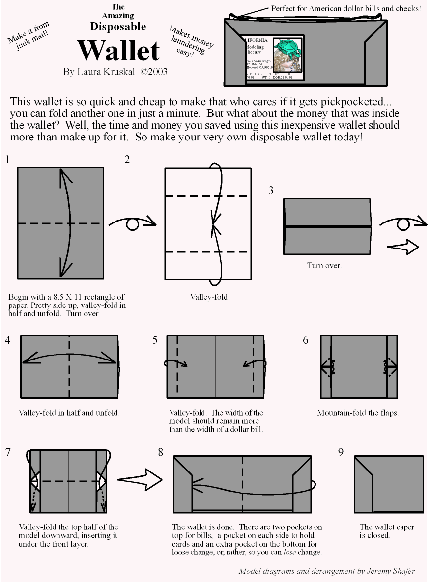 Paper Wallet : 8 Steps (with Pictures) - Instructables