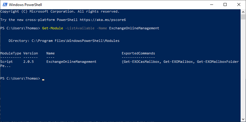 Meetio - Connect to Exchange Online using Powershell