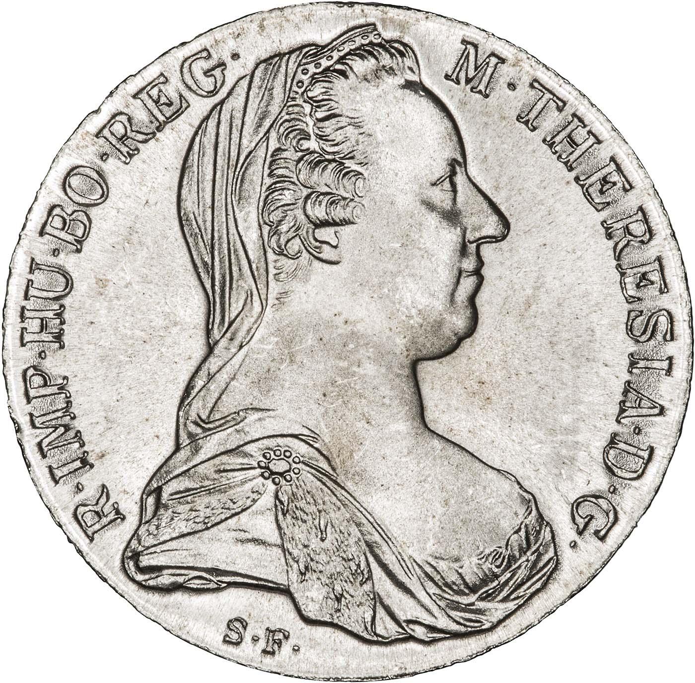 Austria Maria Theresa Silver Thaler (19th Century Restrike) in Capsule