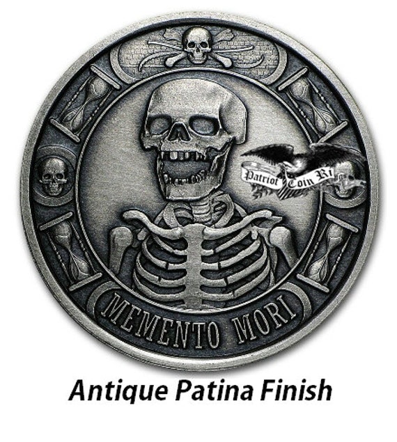 Memento Mori 'Tempus Fugit' - Silver – The Commemorative Coin Company