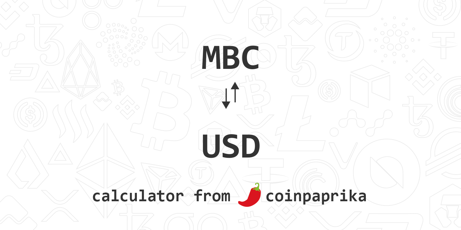 MBC to USD (Metabusdcoin to US Dollar) | convert, exchange rate