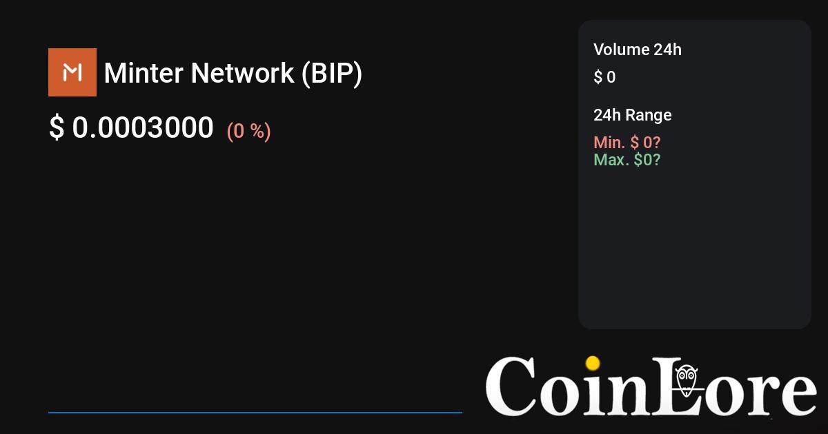 Minter Token price now, Live MINTER price, marketcap, chart, and info | CoinCarp