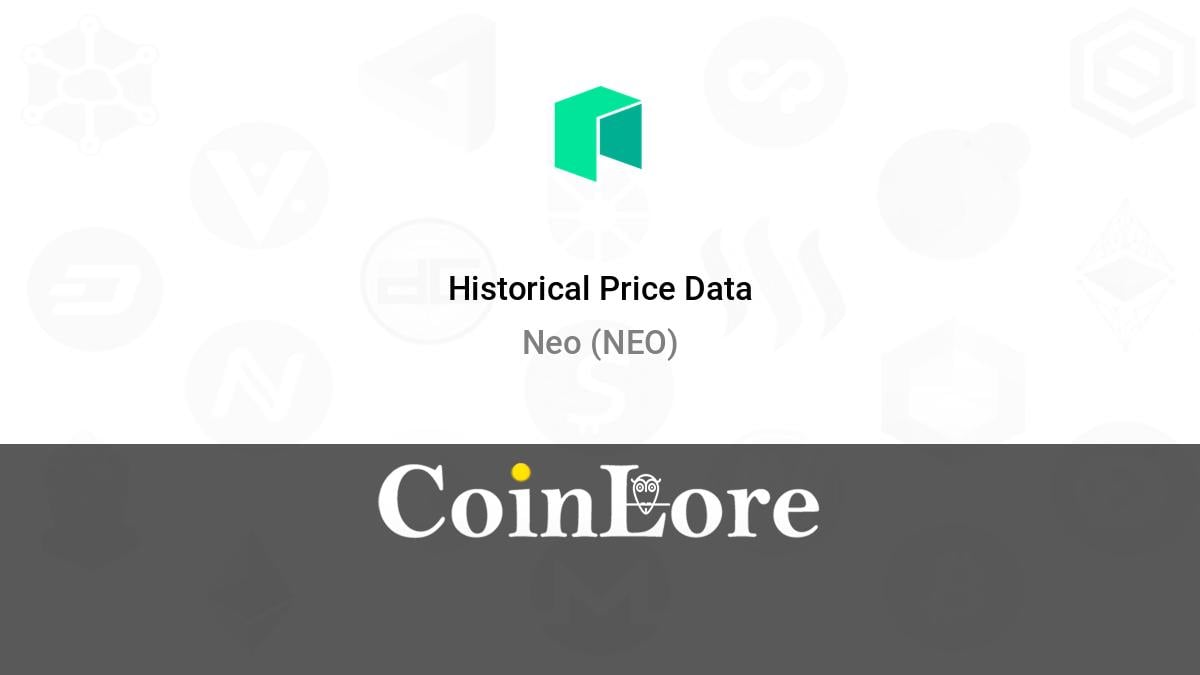 NEO (NEO) live coin price, charts, markets & liquidity