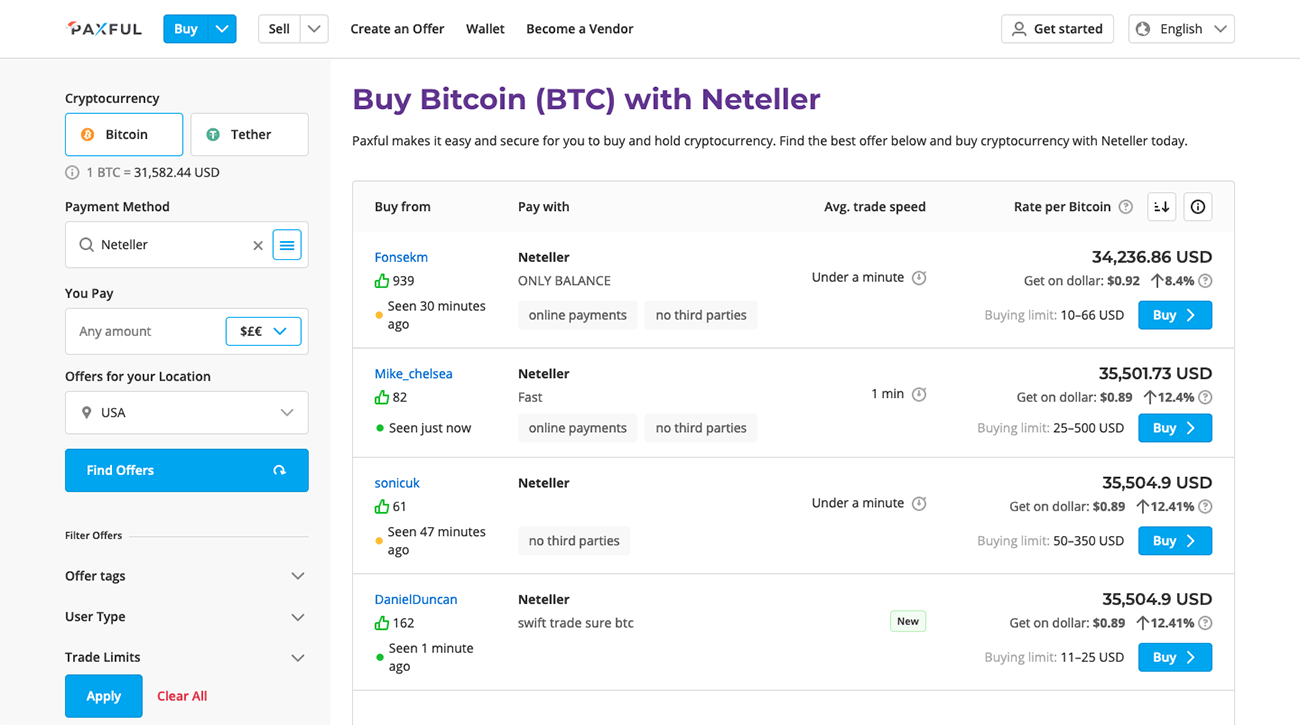 Cryptocurrency - NETELLER