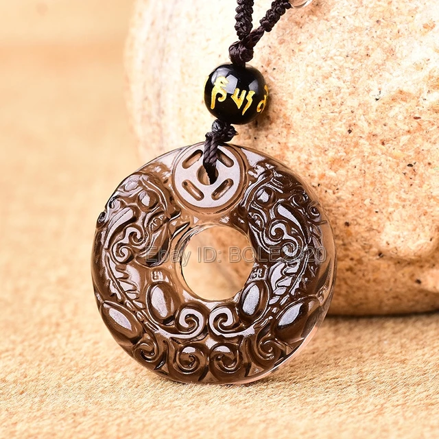 Obsidian Dragon Coin Necklace | Empire of the Gods