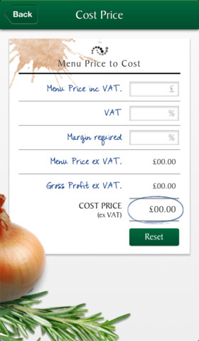 Food Services Calculator