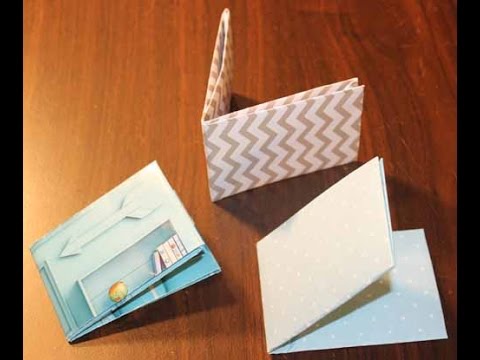 Origami Wallet Instructions - 2 Versions | Origami wallet, Origami cards, Origami envelope