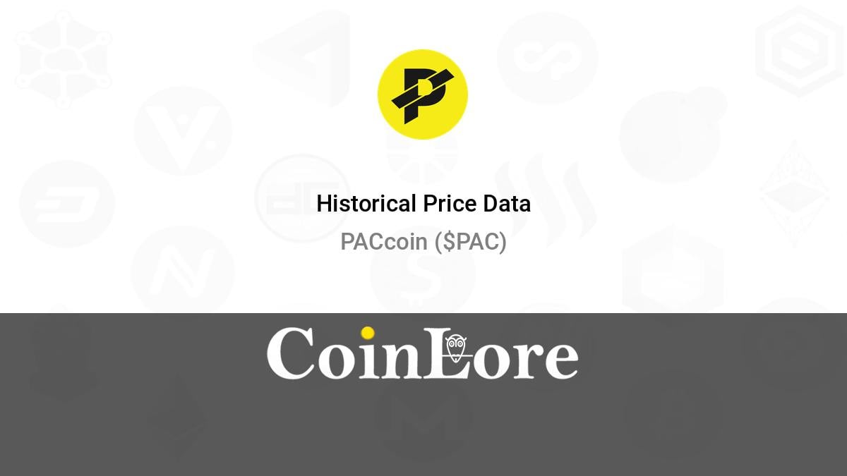 List of PacCoin (PAC) Exchanges to Buy, Sell & Trade - CryptoGround