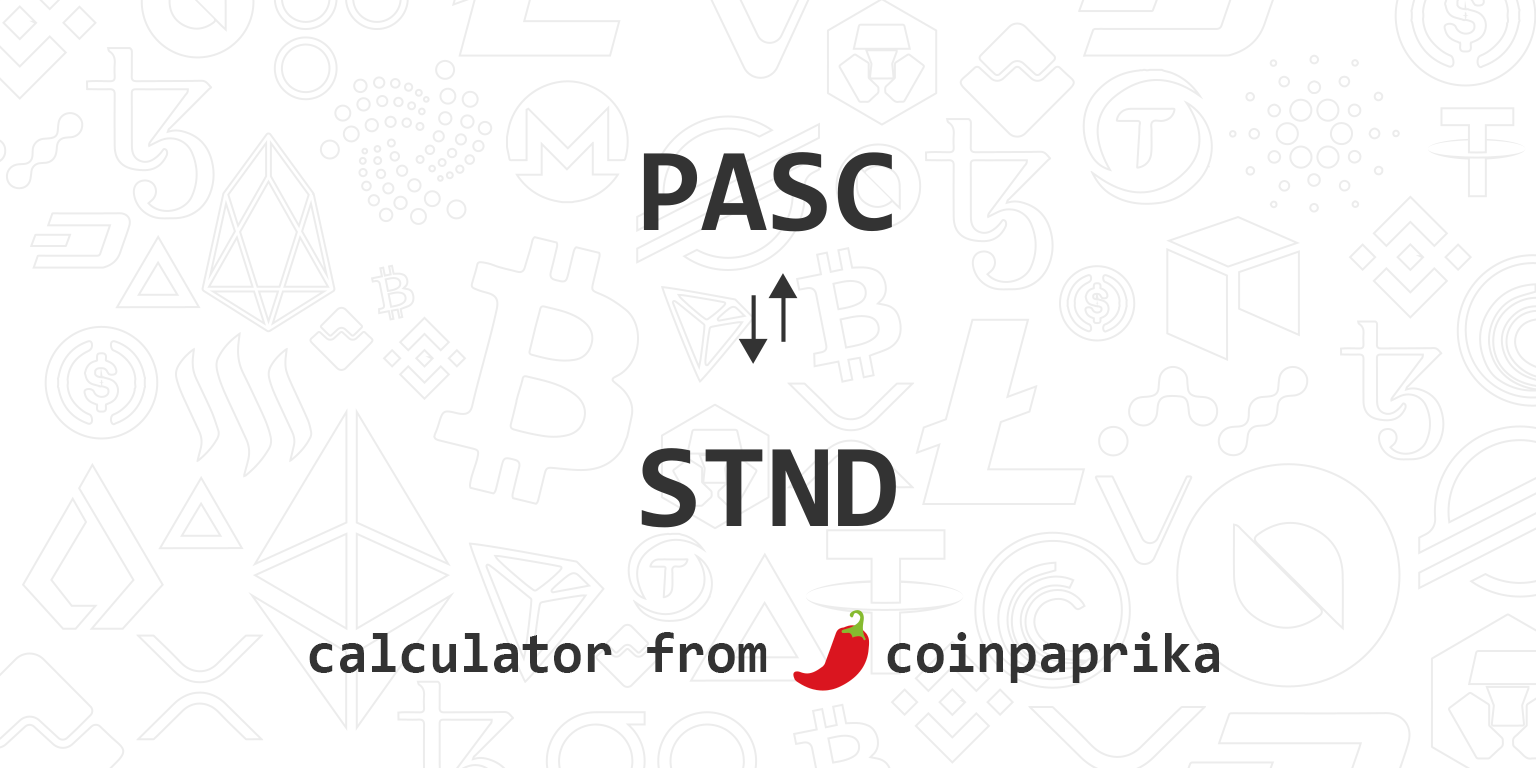 Convert CAD to PASC - Canadian Dollar to Pascal Coin Converter | CoinCodex