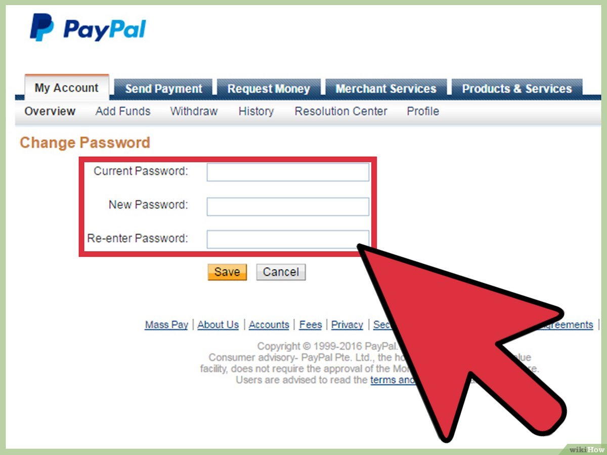 How to Change Your PayPal Password