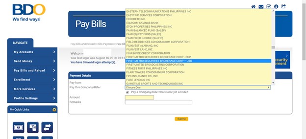 Best way to send money online to BDO Unibank account | Remitly