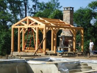 Timber Frame Pool House