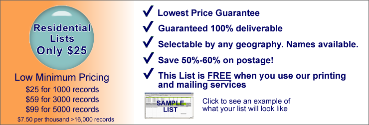 Mailing List - Mailing Lists - Mailing Lists by Zip Code | LeadsPlease