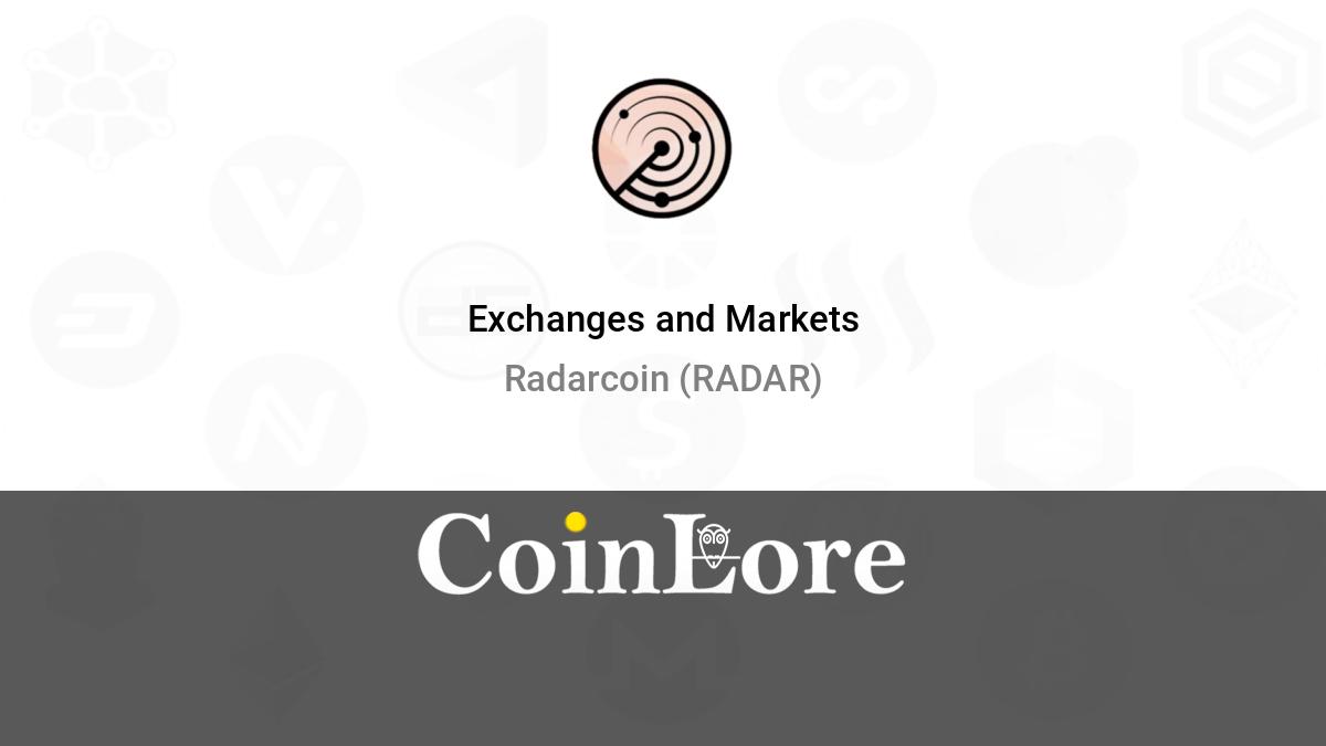 DappRadar (RADAR) live coin price, charts, markets & liquidity