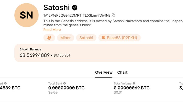 Satoshi Bitcoin (BTC) Wallet Mystery: $ Million Transaction Landed