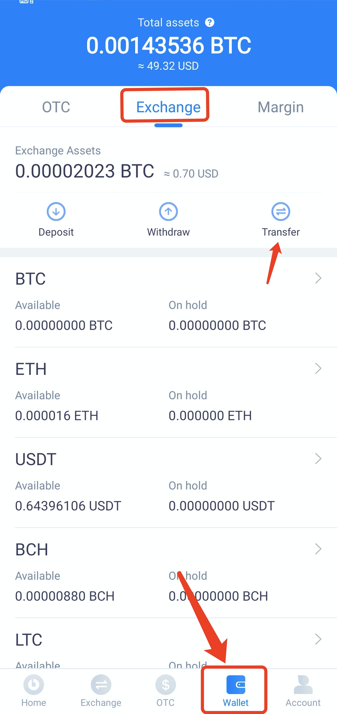 How do I manage my assets in my OKX wallet? (app) | OKX