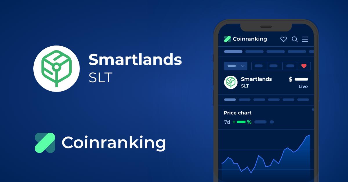 Smartlands price now, Live SLT price, marketcap, chart, and info | CoinCarp