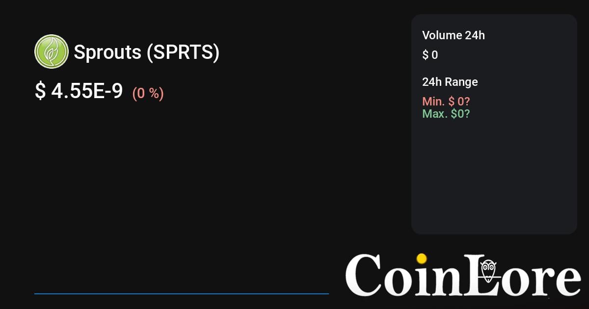 Sprouts Classic Price Today - SPRTSC Price Chart & Market Cap | CoinCodex