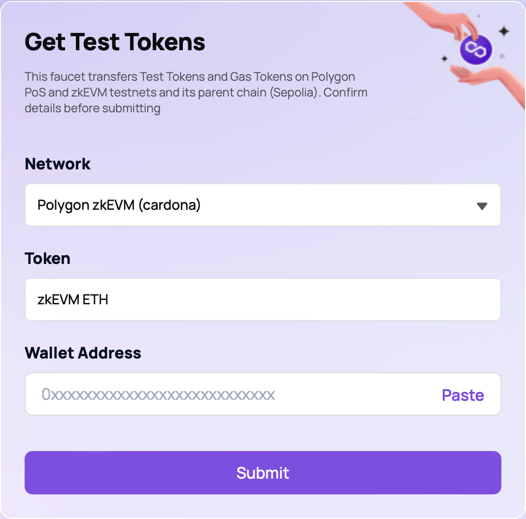 Get Testnet Tokens - Faucet Trade