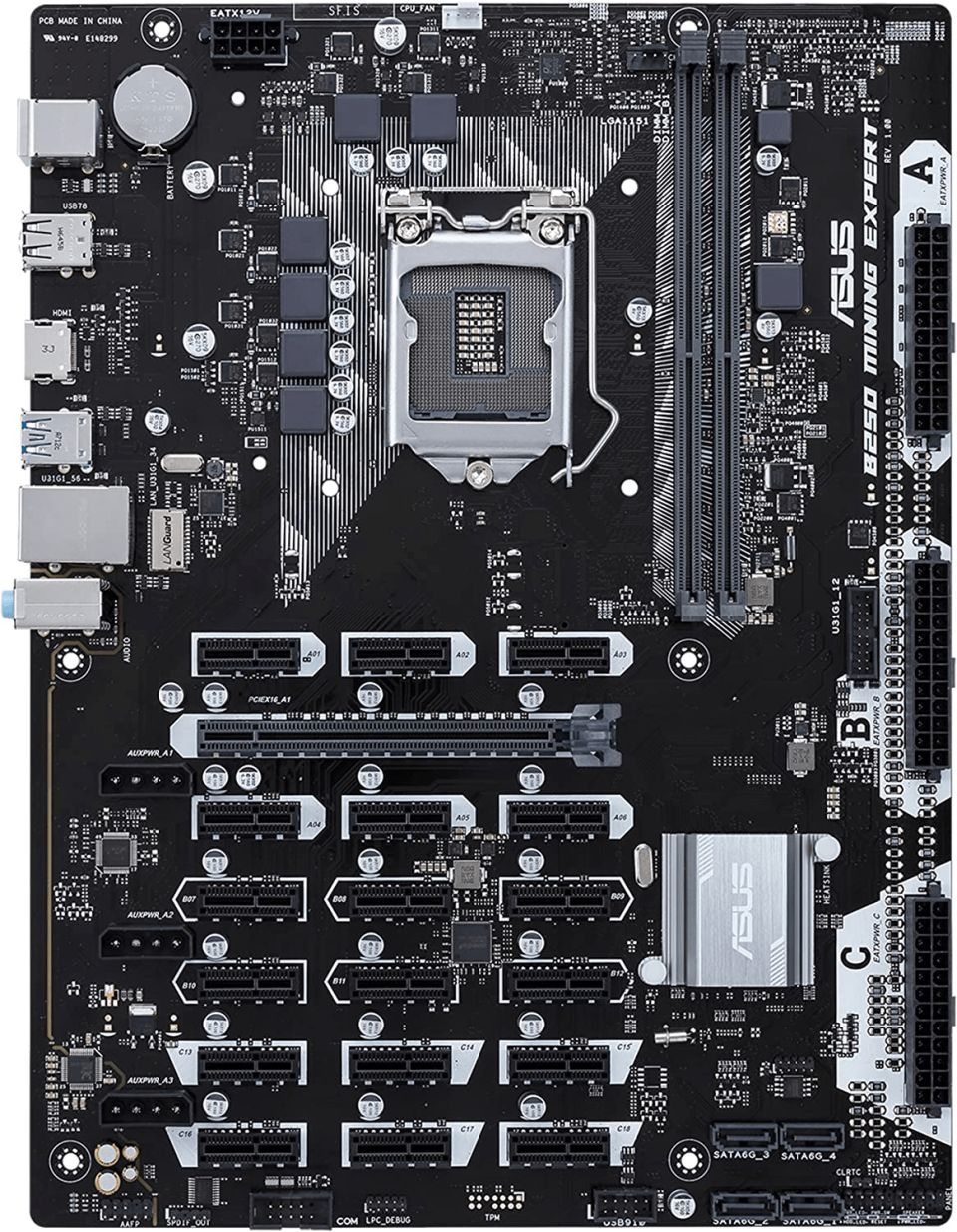 The Cryptocurrency Mining Motherboard