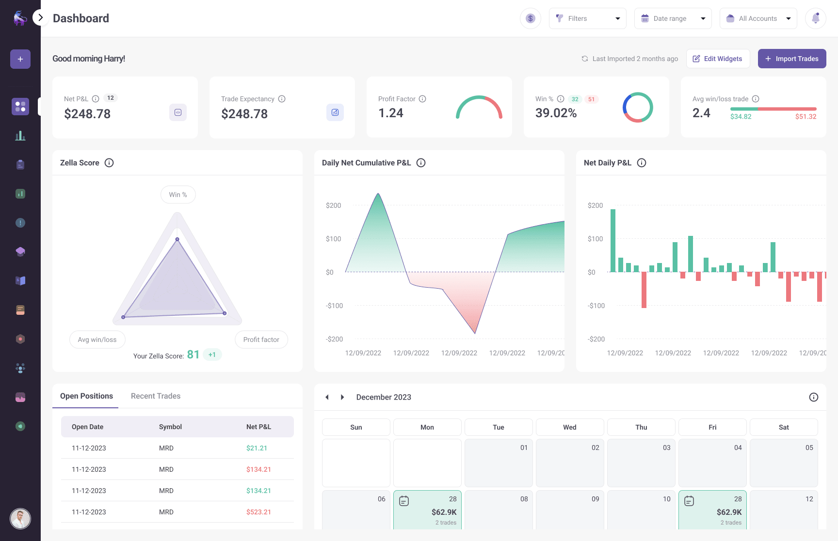 TradesViz: The most versatile, feature-filled and free online trading journal for all markets!