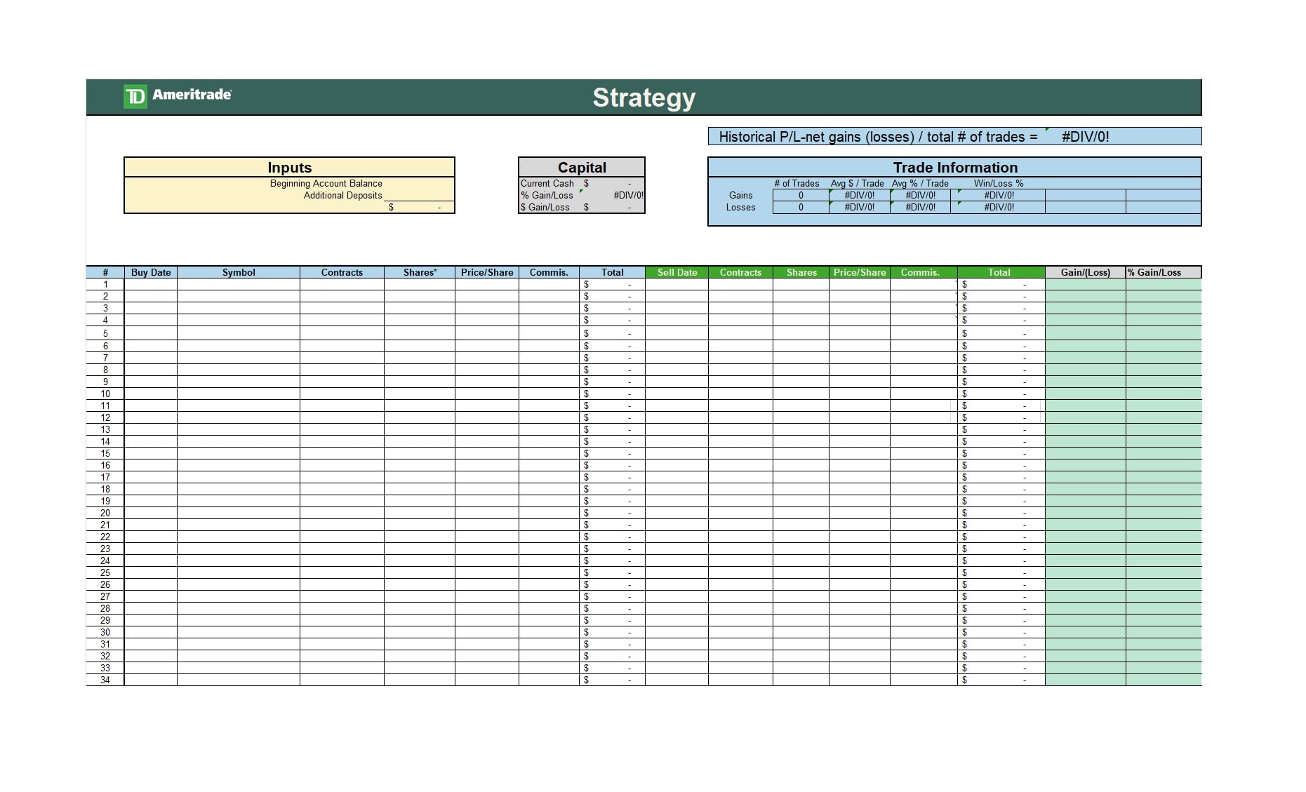 My Free Trading Journal (Excel Spreadsheet) - 1001fish.ru