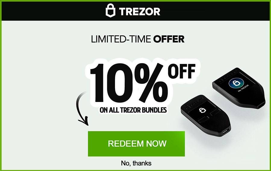 Trezor Promo Codes - 10% OFF Coupon in March 