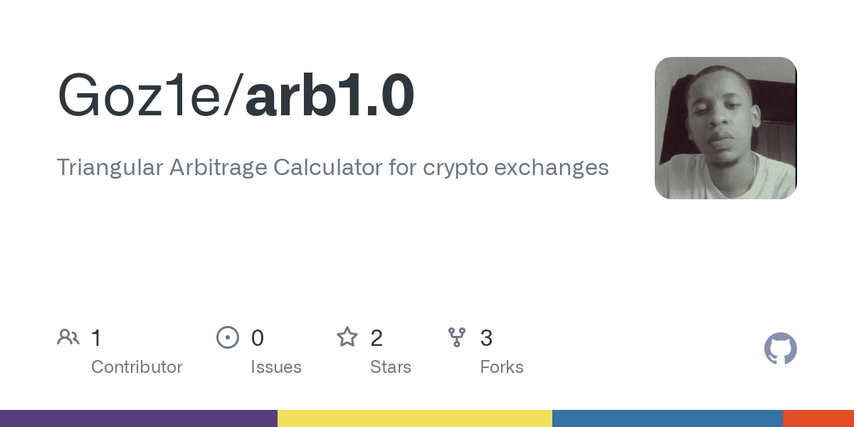 GitHub - Goz1e/arb Triangular Arbitrage Calculator for crypto exchanges