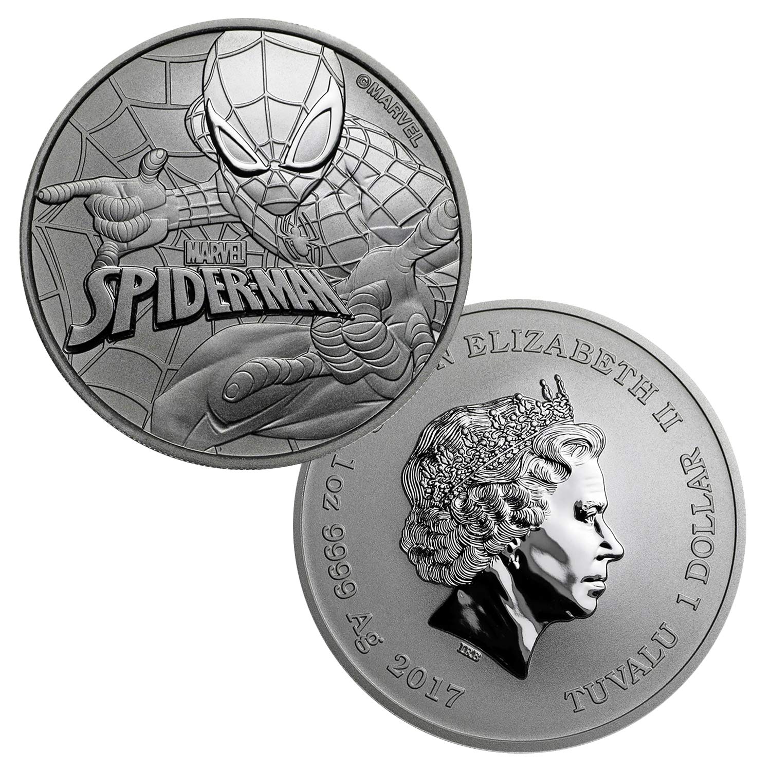 Marvel bullion SPIDER-MAN - Tuvalu 1 dollar 1 oz silver coin