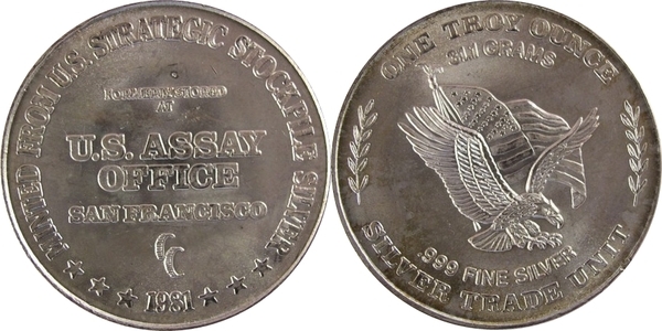 Coin Value: US Assay Office Silver Trade Unit