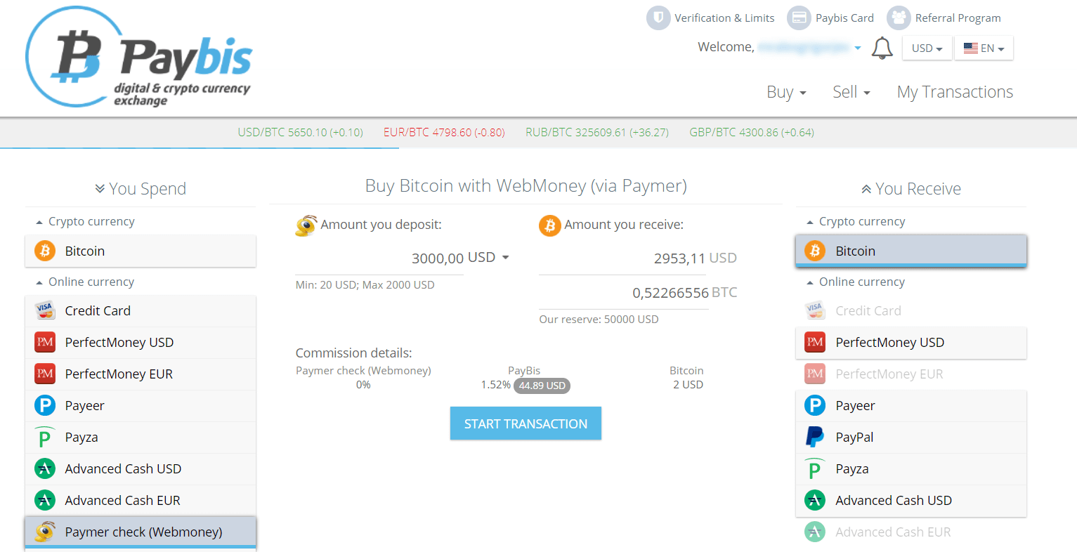 Exchange Webmoney WMZ to Bitcoin (BTC)