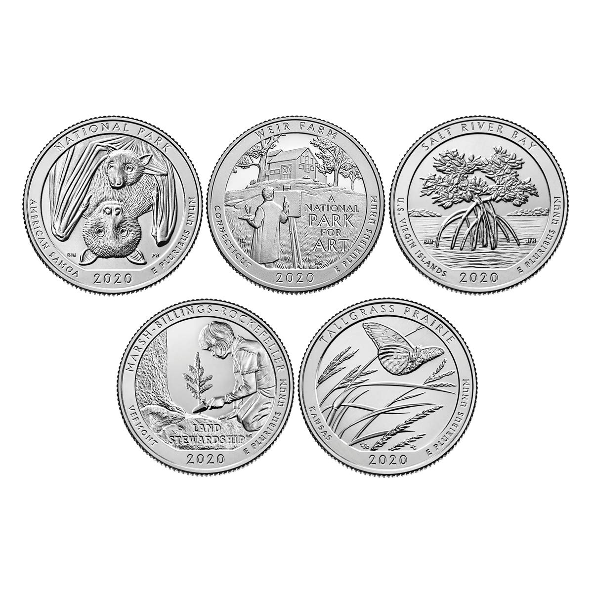 National Park Quarters - Philadelphia, Denver, & West Point Mints