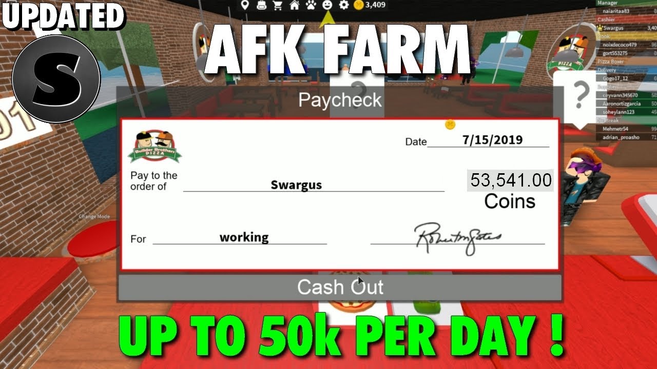 buying moneybag on work at a pizza place (roblox) | Fruitlab