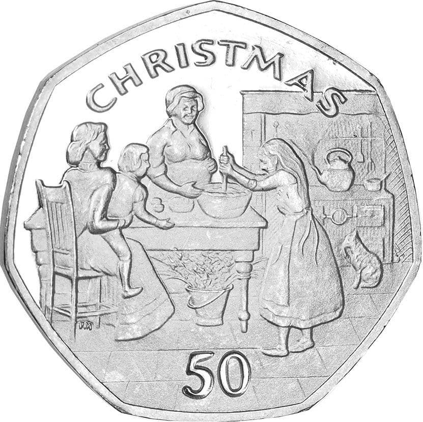 Gibraltar Christmas 50p coin