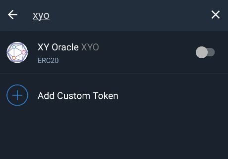 Missing XYO ERC after phone had to be factory reset - English - Trust Wallet