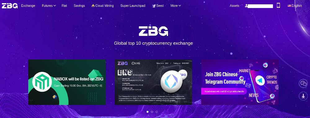 ZBG exchange: fees, volume, charts and market trading